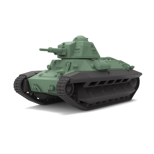 SS350795 1/350 军事模型 法国 R35搭载FCM炮塔坦克 V2.0 4pcs