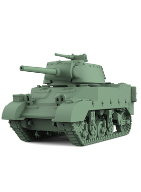 SS400535 1/400 军事模型 美国 M8A1 75毫米火炮运载车 V2.0 4pcs