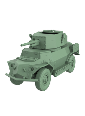 1/144比例军事模型 英国 SARC MkIVa 轻型坦克 配兵人
