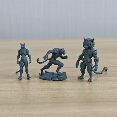 MRY-SFW LYGR1078 变异兽人系列 虎人组  3pcs