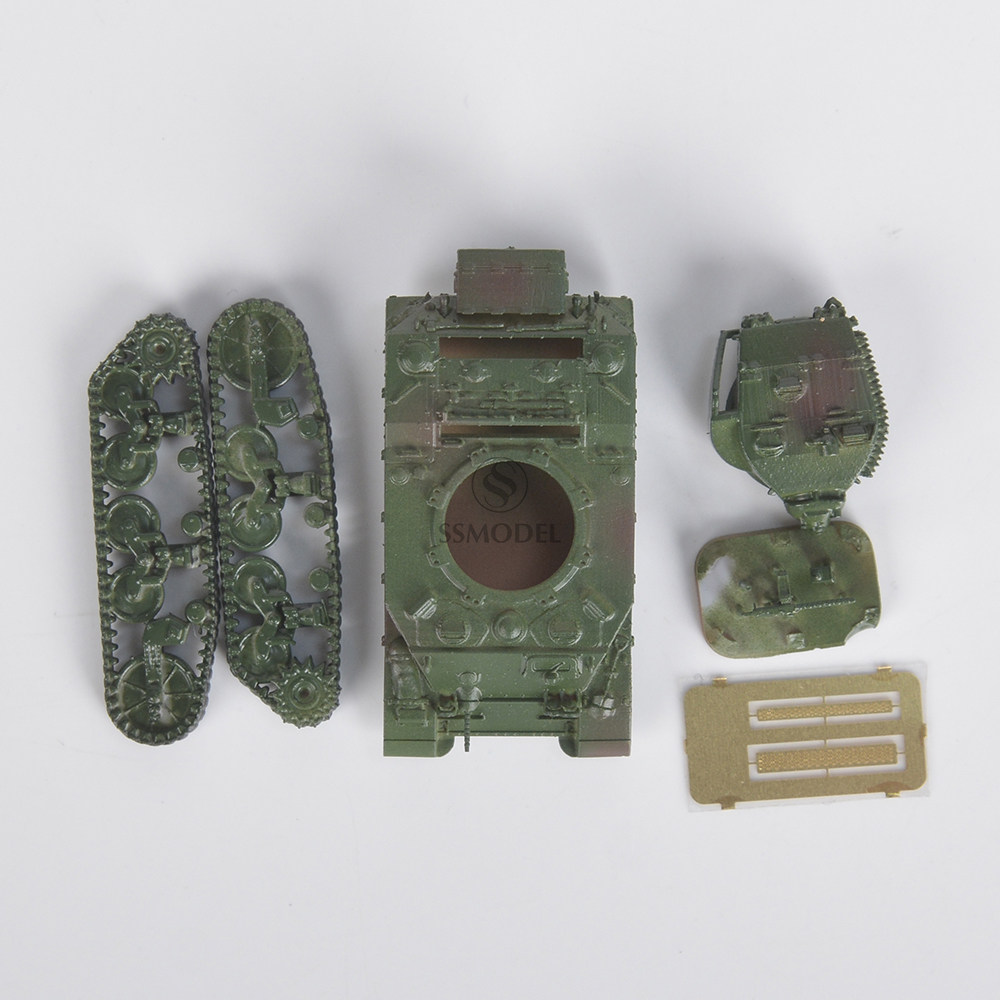 老姚手工坊lya144508 1/144美国m5a1斯图亚特轻型坦克 上色半成品