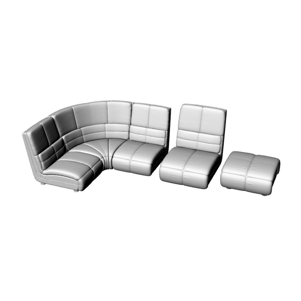 老姚手工坊 各比例 场景模型 沙发套组  3pcs