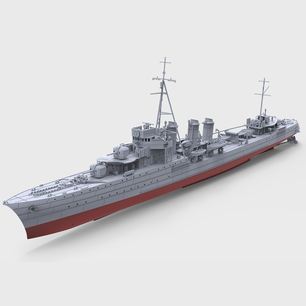 预售SSC350745/S-A 1/350 军事模型 法国狂风级驱逐舰“狂风”号