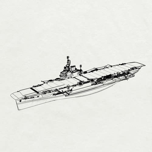 预售SSC700721/S 1/700  英国 光辉级航空母舰 光辉 号 87