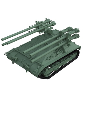 预售 SS144140 1/144 美国 106 毫米多管无后座力自走炮 M50 型