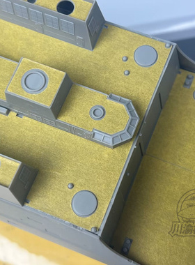 川渝 CY350098 1/350 071型船坞登陆舰遮盖纸+金炮 配号手04551