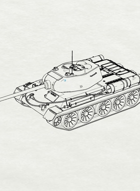 预售SSMODEL SS48377 1/48 军事模型 中国T-34-1中型坦克