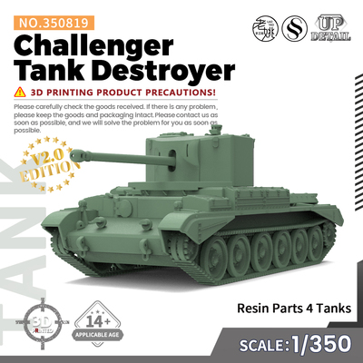 SSMODEL SS350819 1/350 军事模型 挑战者 坦克歼击车 V2.0 4pcs