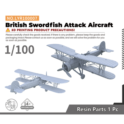 LYR100007 1/100  军事模型 英国 剑鱼攻击机   1pc