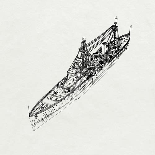 预售SSC2000224/S 1/2000 英国皇家海军 林仙级 林仙号 轻巡洋舰