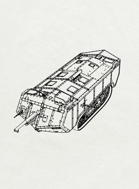 预售SS700371 1/700 军事模型 法国 “圣沙蒙” 突击坦克中型坦克