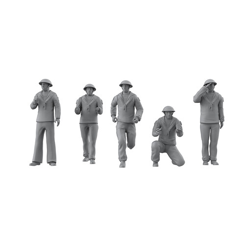老姚手工坊 各比例 模型细节升级件 英国海军水手  80pcs