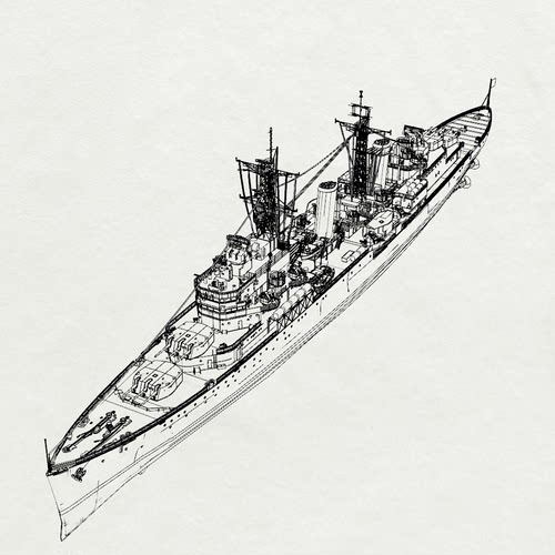 预售SSC2000226/S 1/2000 英国海军爱丁堡级贝尔法斯特号轻巡洋舰