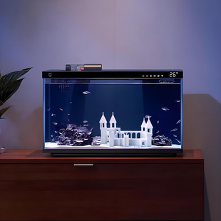 欧式风格小米1代鱼缸造景纪念碑谷城堡 奇幻错位城堡摆件造景