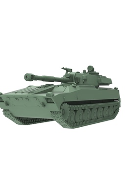 SS144643 1/144 军事模型 苏联 自行火炮 2S1 Gvozdika