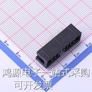 DC3-2.54-16PAS IDC连接器(牛角/简牛) 每排P数:8 2x8P 排数:2 2.