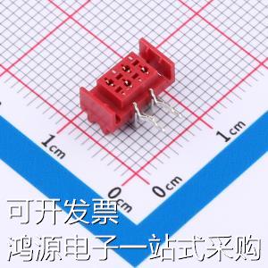 X9127WR-04B4-9TSNRE线对板/线对线连接器 1.27mm 1x4P弯插原