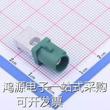 XK08WME RF射频同轴连接器 FAKRA连接器,公头沉板式,绿色 代 现货