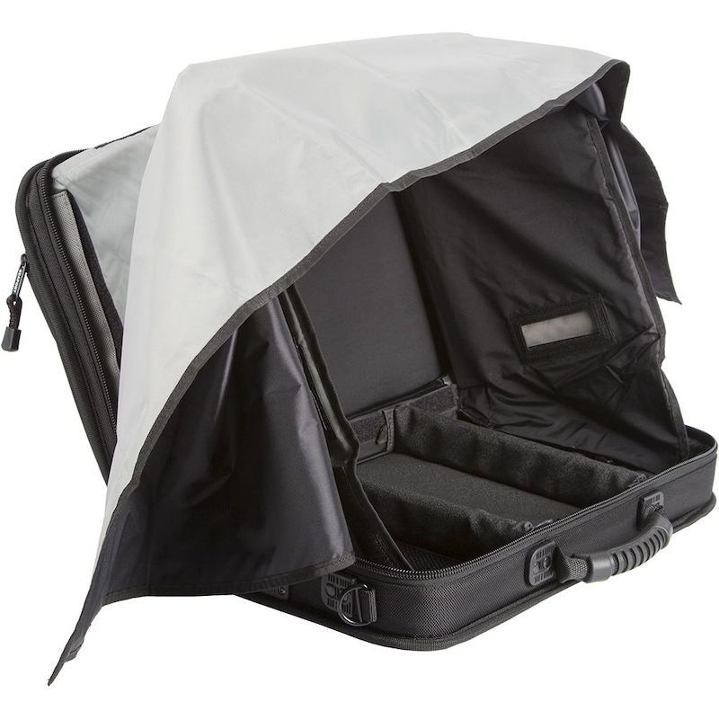 移动笔记本遮阳包摄影师外拍笔记本遮阳罩17寸移动工作台三脚架遮光