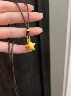 合金项链星星吊坠时尚潮流爆款高颜值设计轻奢个性小众