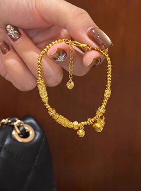 铜合金手链 葫芦盘缠编织招财纳福金钱串手链