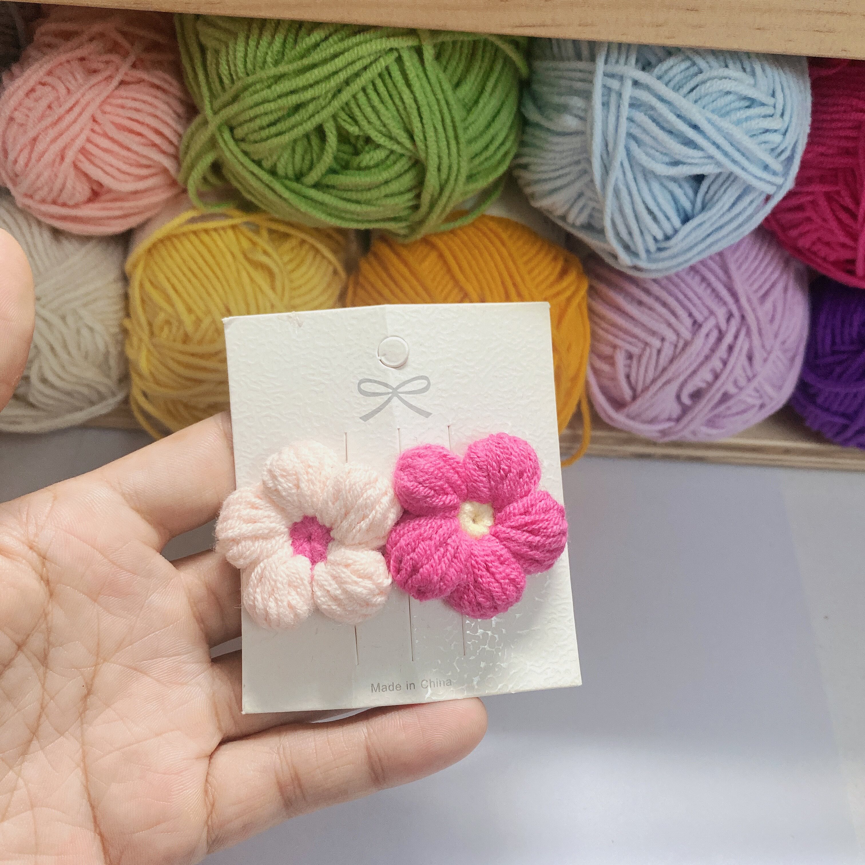 ins发夹明星同款泡芙花发夹可发饰