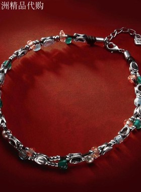 西班牙小众潮牌UNOde50 春夏彩色混搭项链 手工做旧欧美轻奢名媛