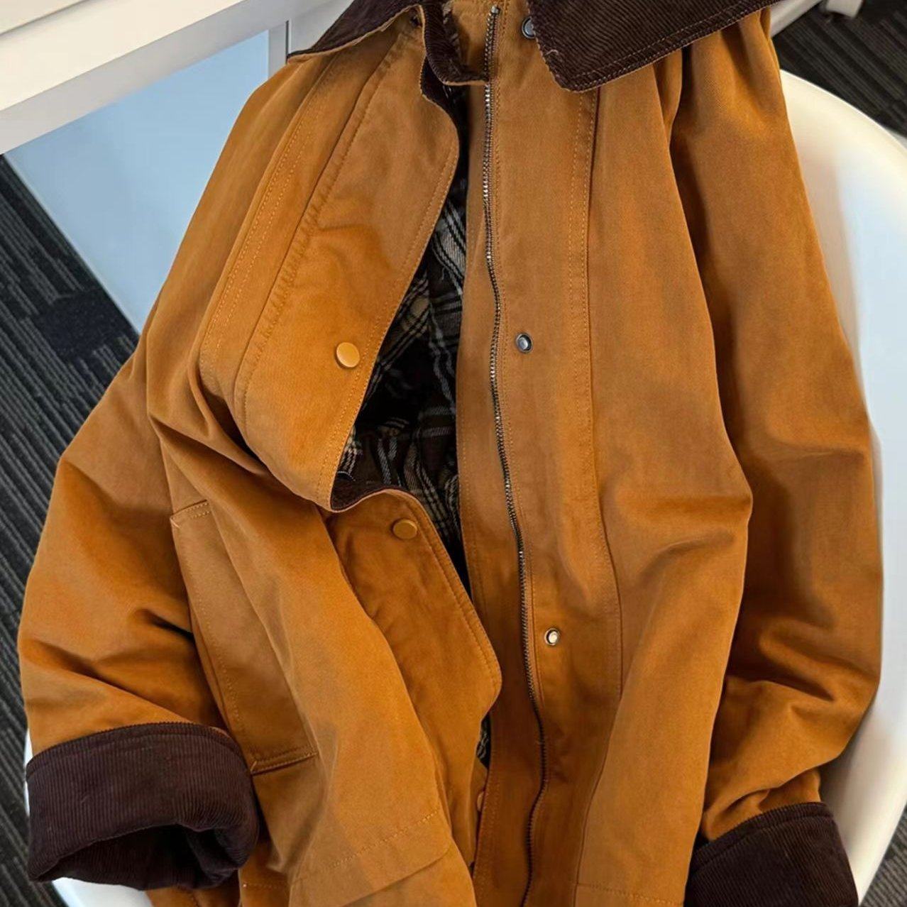 设计感工装棉服女2025冬新款秋冬季独特超好看今年流行小个子韩系