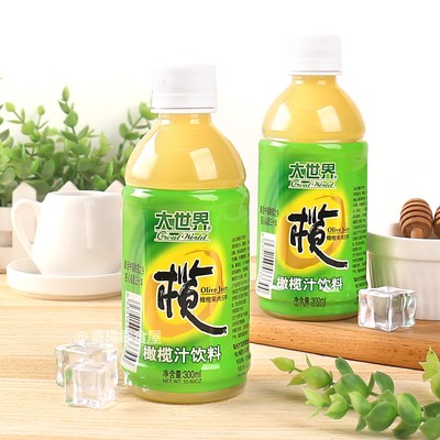 大世界橄榄汁果肉压榨饮料福建特产夏季果味饮品回味甘甜300ml