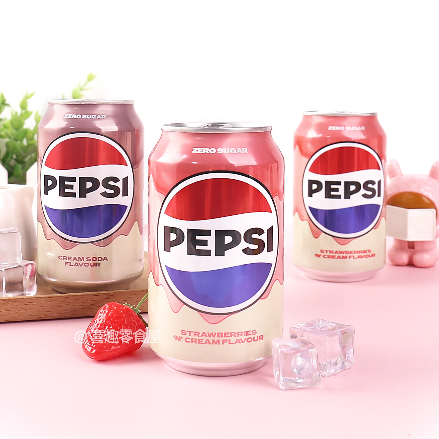 英国进口百事可乐草莓奶油味