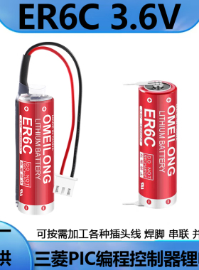 原装ER6C AA 3.6V F2-40BL适用三菱编码器驱动器FX2N/1N PLC电池