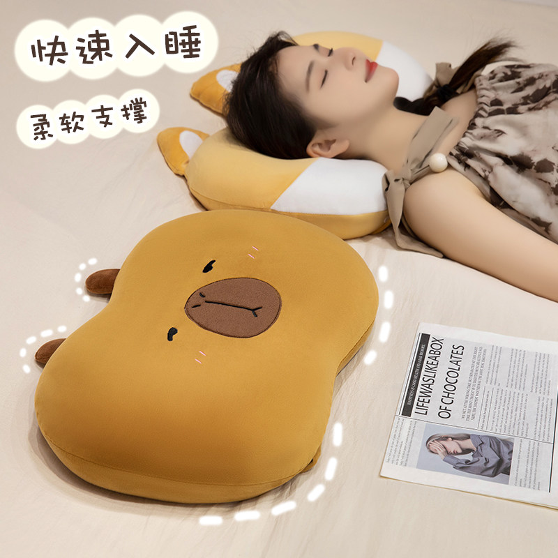 枕头记忆棉护颈椎助睡眠学生专用宿舍儿童小枕芯家用午睡枕套单人
