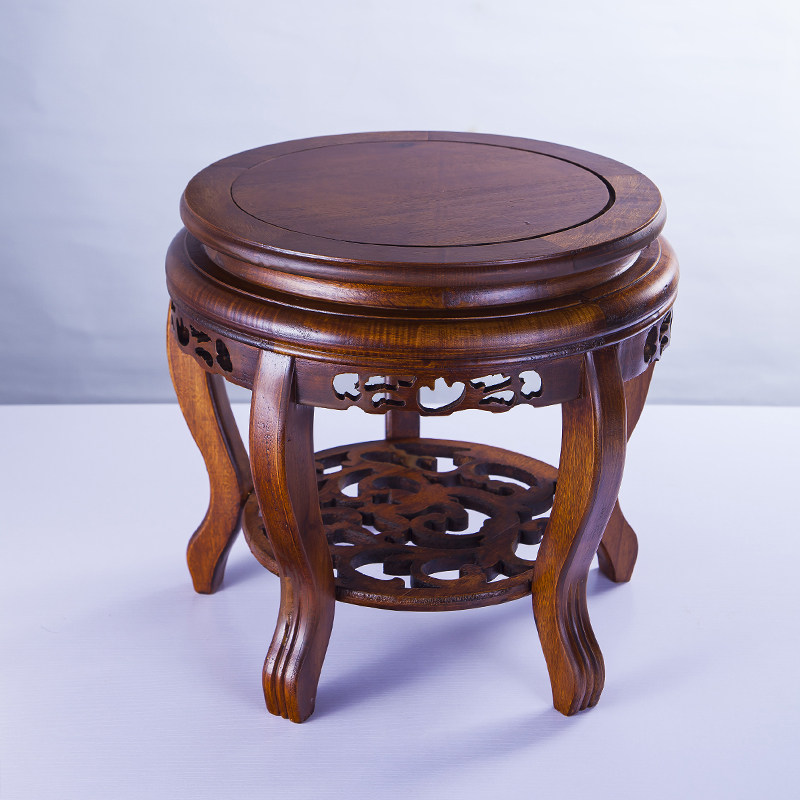 实木底座木雕圆形大号摆件底盘石头鱼缸铜器雕塑酒坛根雕底座包邮