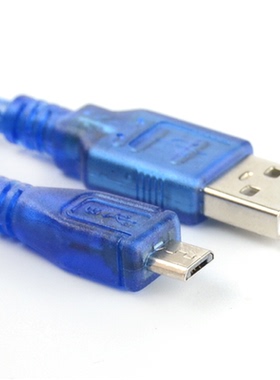 USB线蓝色 MicroUSB 数据线 MK5P 手机充电线 长50CM