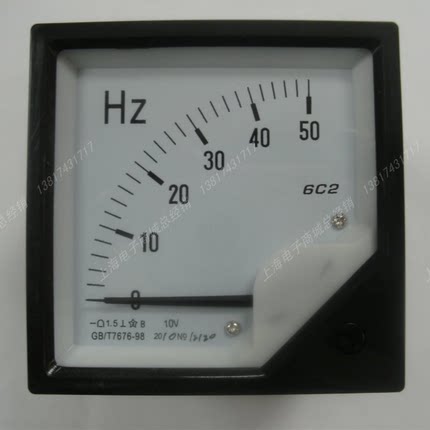 6C2   50HZ/(10V 20mA)  频率表  变频器用的频率表
