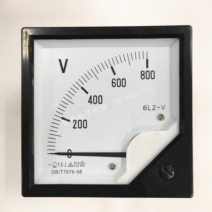 6L2 250V 450V 750V 800V 1000V交流AC指针式电压表6L2-1.5KV 1KV
