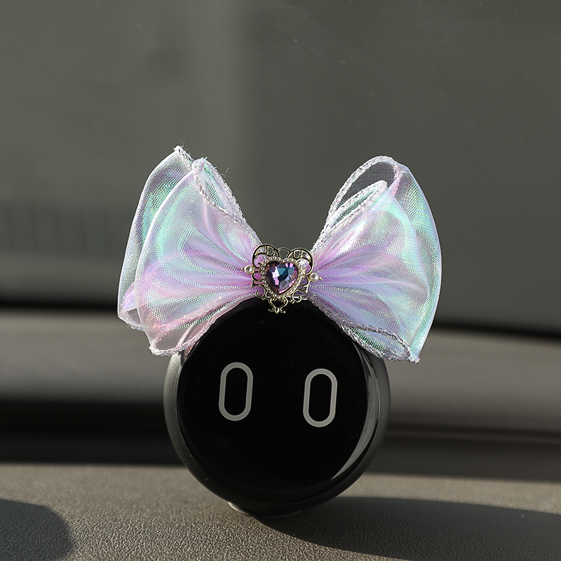 蔚来汽车原创头纱梦幻宝石镶钻nomi头饰装饰女生可爱新车装扮布置