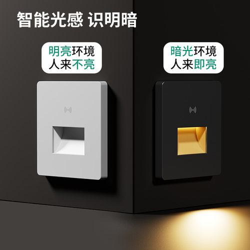 86型智能雷达感应三色地脚灯