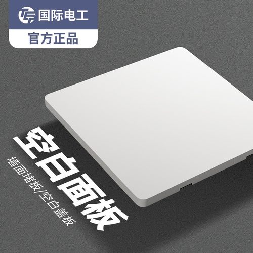 国际电工超薄空白面板插座开关