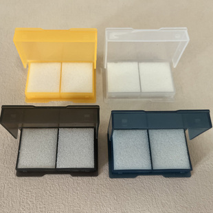 高端单开硬质合金刀片盒刀粒翻盖盒数控刀片盒子铣刀片海绵包装盒