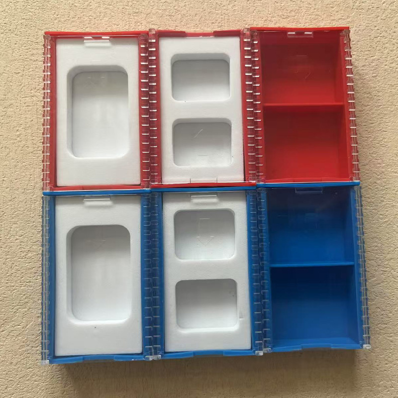 PCD数控刀片盒子1- 2片装海绵泡棉锯齿包装盒CBN刀粒盒刀头盒子