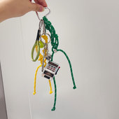 春夏新款 包包挂件复古绳子游戏机MIU系手链挂件百搭包包钥匙挂饰