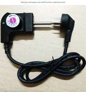 家用韩式多功能电热锅电源线电炒锅配件三孔开关线电火锅线连接线