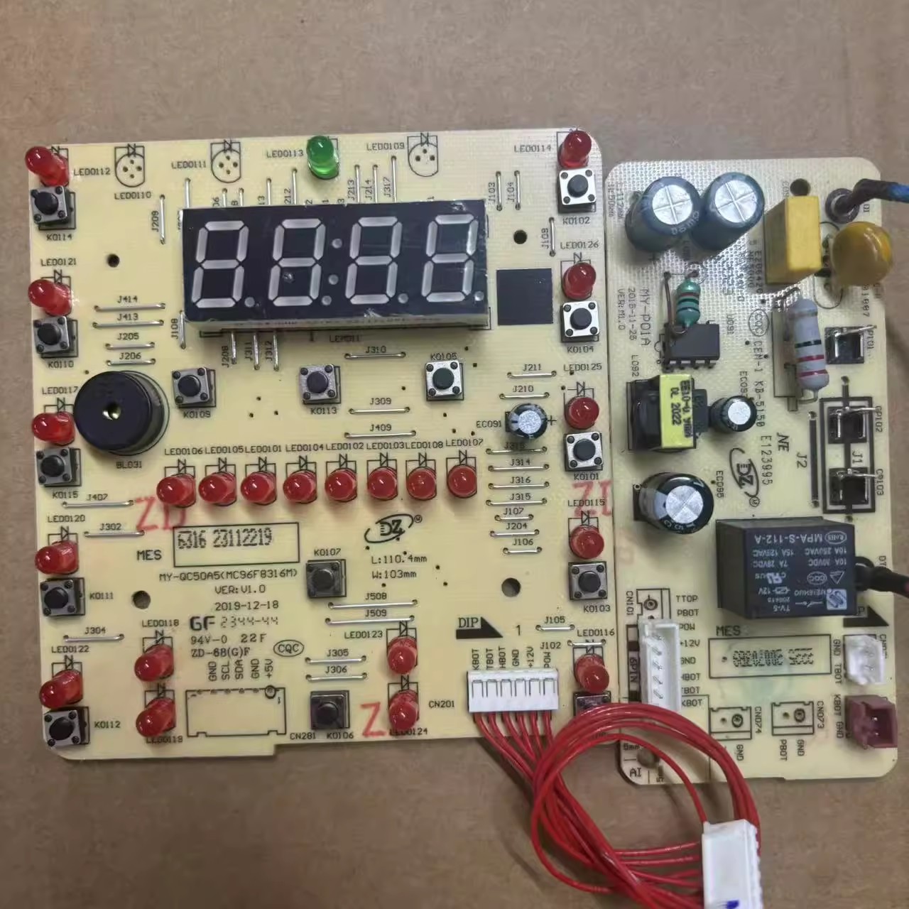适用美的电压力锅配件MY-QC50A5灯板WQC50A5显示板YL505simple101