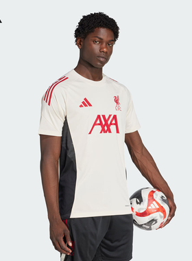 Adidas阿迪达斯25/26赛季训练服热身球衣利物浦足球服短袖JV6574