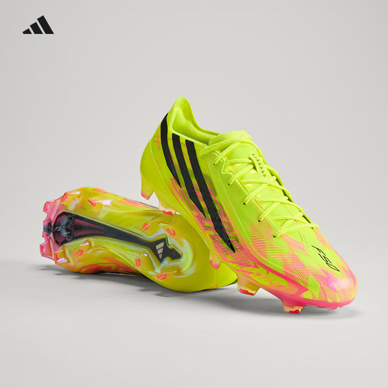Adidas阿迪达斯F50高端FG长钉天然草比赛限量版足球鞋男女KJ3431