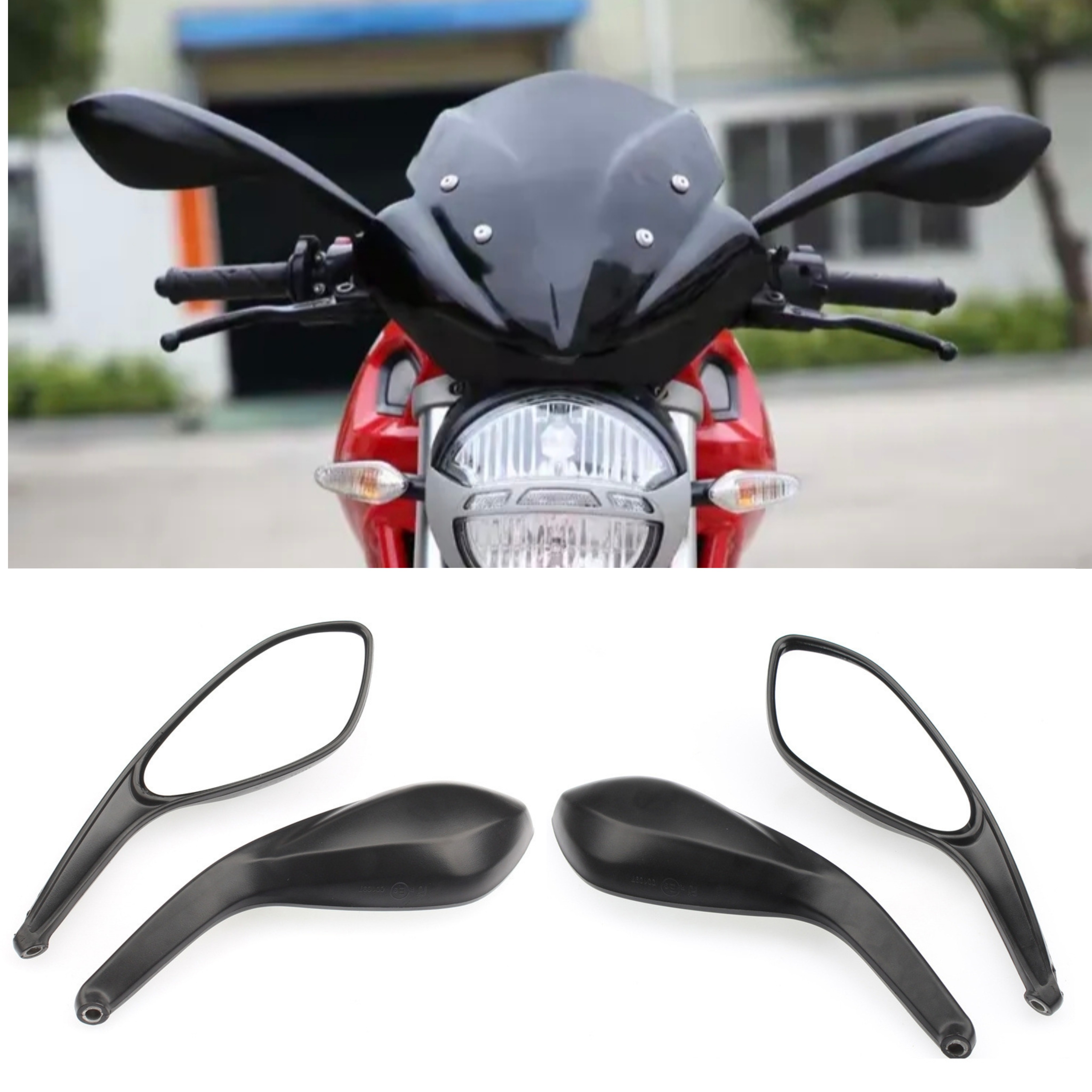 适用杜卡迪696 796 795 1100 后视镜街霸848摩托车后视镜反光镜