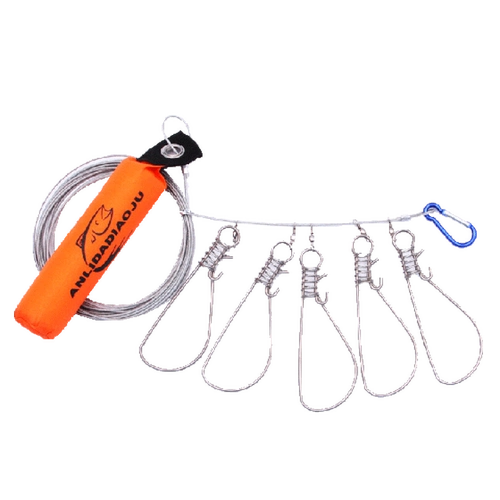 Luya Live Fish Buckle Переносная рыба из нержавеющей стали Многофункциональная телескопическая рыба