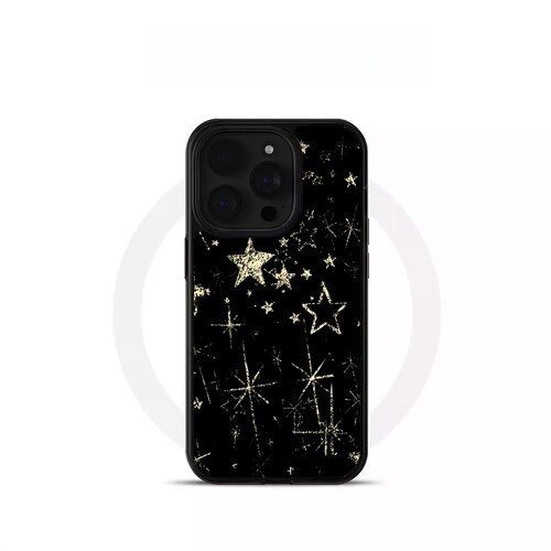 ins风素描星星黑边软壳磁吸适用苹果小米iPhone17promax手机壳1613pro小米1415Pro华为mate60p70三星S23防摔