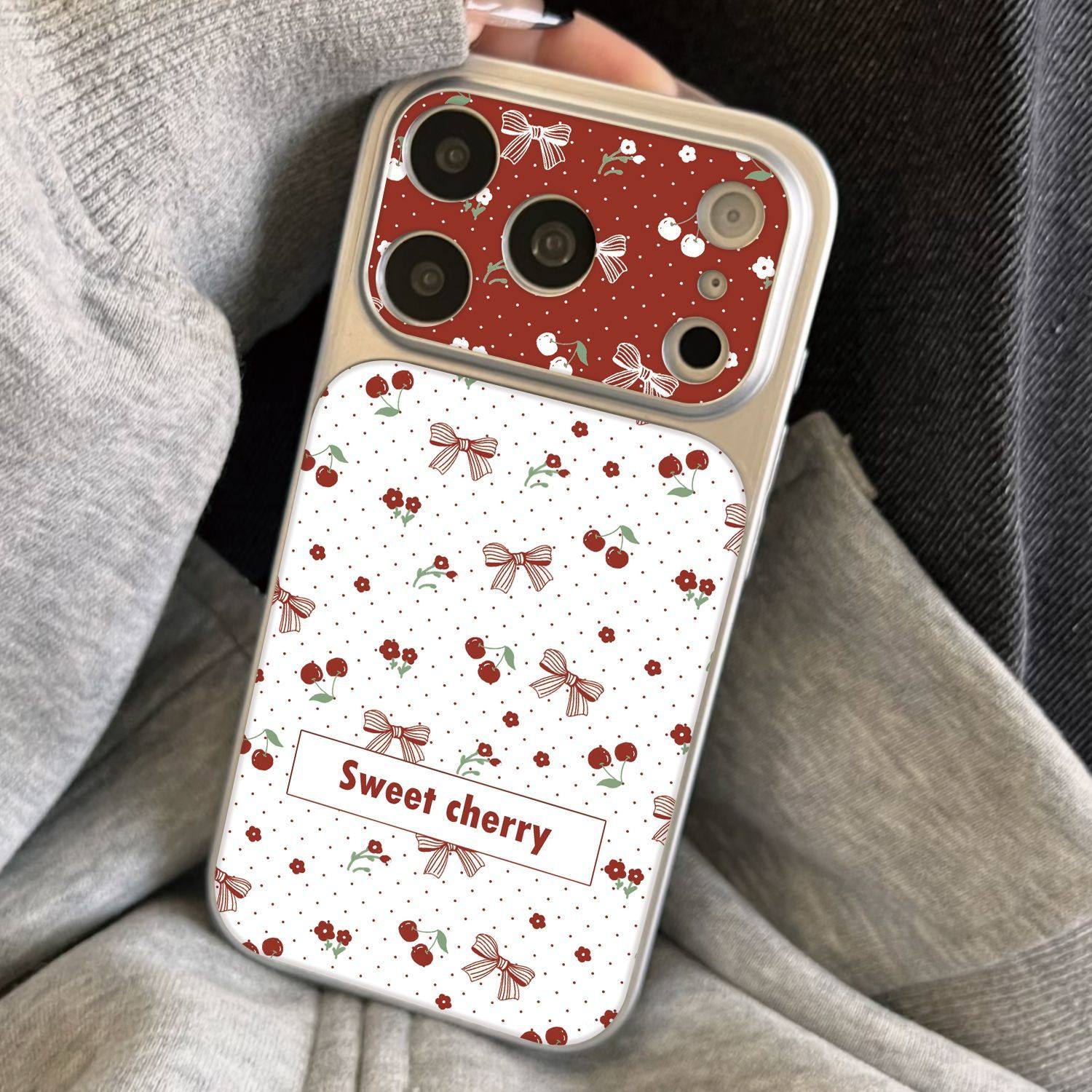 ins个性波点樱桃大视窗磁吸全包精孔手机壳适用苹果iPhone17promax高级感保护套小众16plus15pro14防摔13pro,3C数码配件,手机保护套/壳,淘宝优惠券,粉丝福利购,淘宝优惠卷